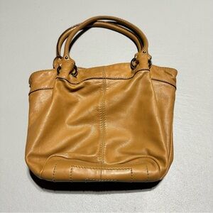 Tignanello 3 Section Leather Tote Bag - Brown